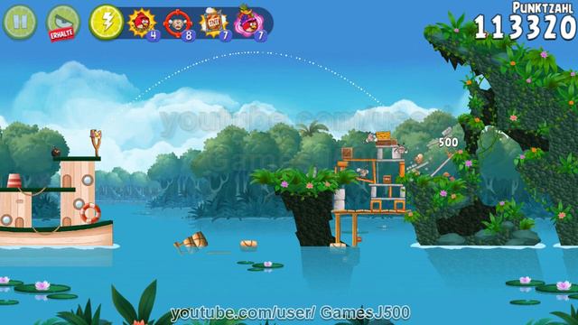 Angry Birds Rio Blossom River 40 Stars Bonus Level Walkthrough Lösung смотреть онлайн