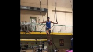 Спортивная гимнастика на кольцах/изучение элемента КРЕСТ