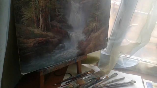 УРОК ПО ЖИВОПИСИ,РАБОЧИЙ МОМЕНТ. смотреть онлайн
