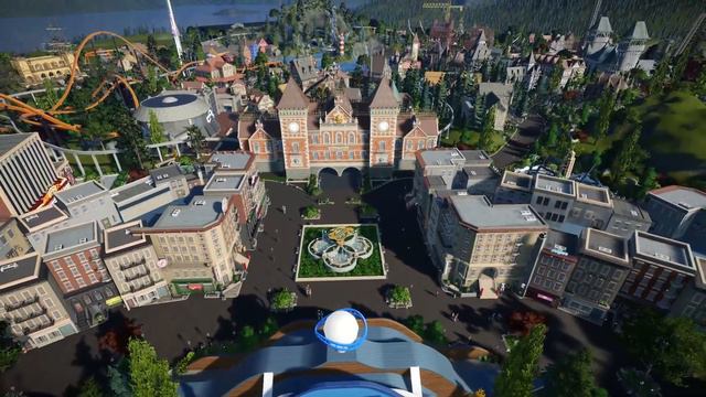 Pixel Studios - highly decorated theme-park made in Planet Coaster смотреть онлайн