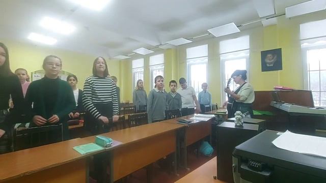 "Струна" Юта, 5в класс поёт российским героям❤ смотреть онлайн