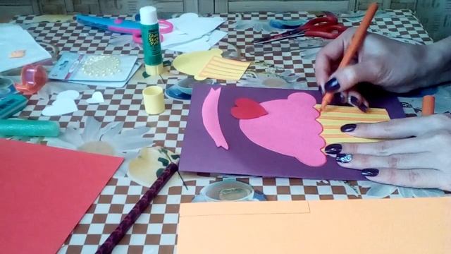 DIY: How to make Birthday Card *** Easy Tutorial Birthday Card *** Birthday Paper Card "cake" смотреть онлайн