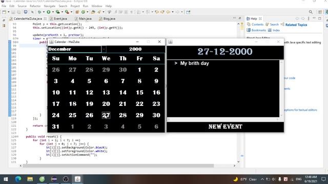 Làm Calendar bằng Java смотреть онлайн