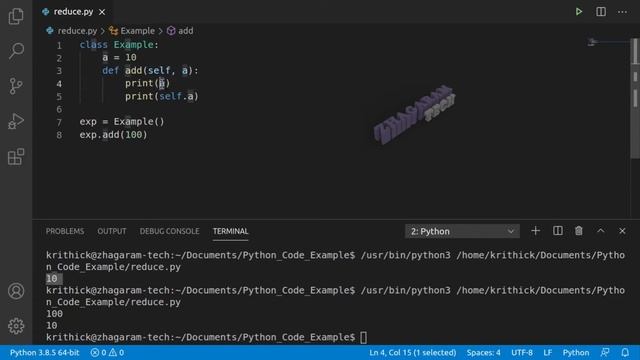 Python Tutorials | Self Keyword | Tamil смотреть онлайн