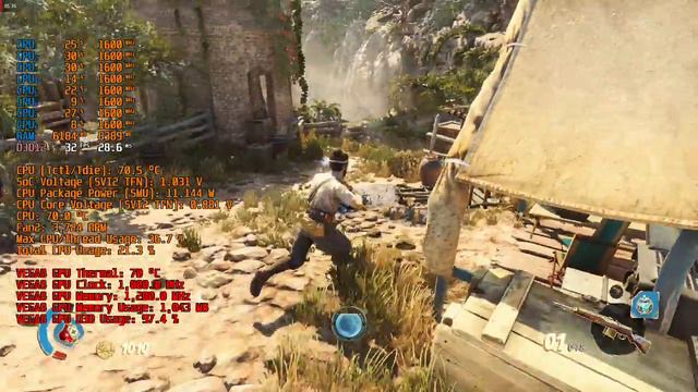 Ryzen 5 2500U Vega 8 Strange Brigade DX12 high Setting смотреть онлайн