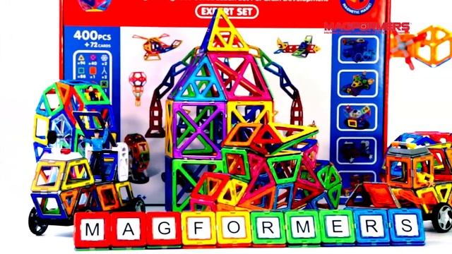 Магнитный конструктор Magformers (Магформерс) Expert Set, 400 деталей смотреть онлайн