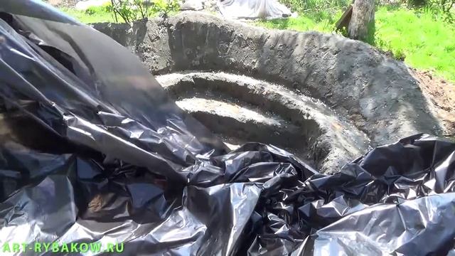 Как сделать водоем - пруд с рыбами - Часть 3. смотреть онлайн