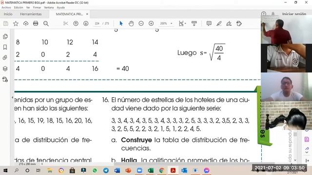 PRIMERO BGU PARALELO B MEDIDAS DE DISPERSION PARA DATOS NO AGRUPADOS смотреть онлайн