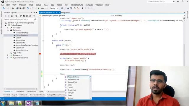 How to Execute Python Function in C# | Integrate Python in C# | PythonNet смотреть онлайн