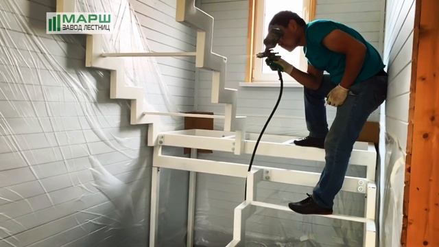 Монтаж лестницы открытого типа. Установка каркаса лестницы, ступеней и ограждений смотреть онлайн
