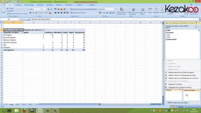 Kezakoo-Excel 2007/2010 introduction aux tableaux croisés dynamiques смотреть онлайн