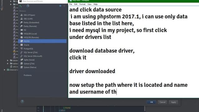 Connecting Phpstorm PHP Project with MySQL Database смотреть онлайн