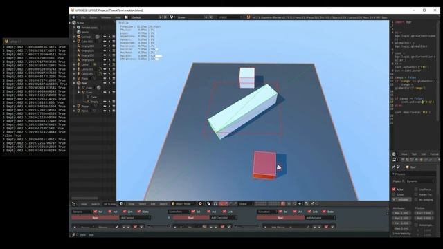 Simple Enemy AI (looks unexpectedly smart) BGE / UPBGE / Blender Game engine, простой ИИ противника смотреть онлайн