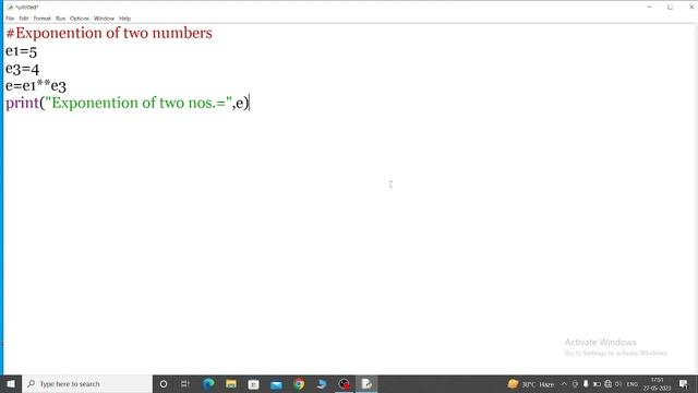P7. Exponention or Power of two numbers in Python IDLE with output смотреть онлайн