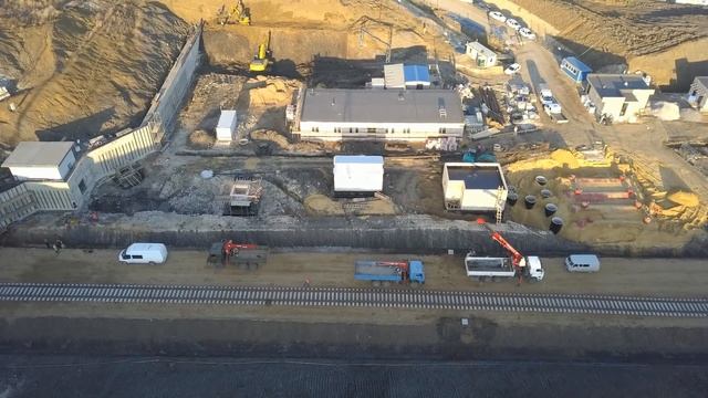 Укладка рельс уже в тоннеле. 12 10 2019.