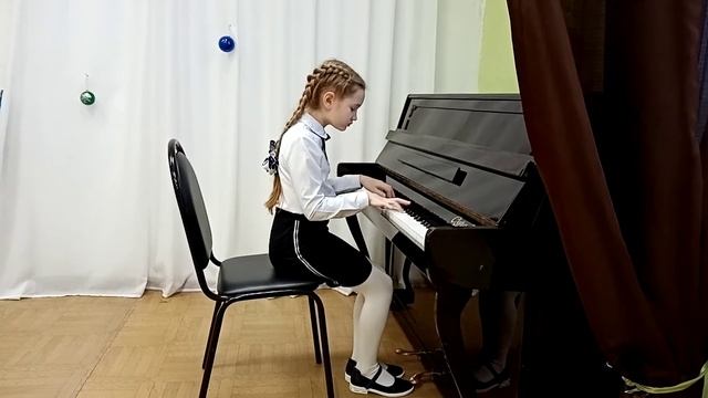 Дарья Старостина, Ф. Бургмюллер, "Этюд", класс преподавателя Е.В.Якуниной. смотреть онлайн