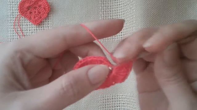 Валентинки крючком / How to crochet heart смотреть онлайн
