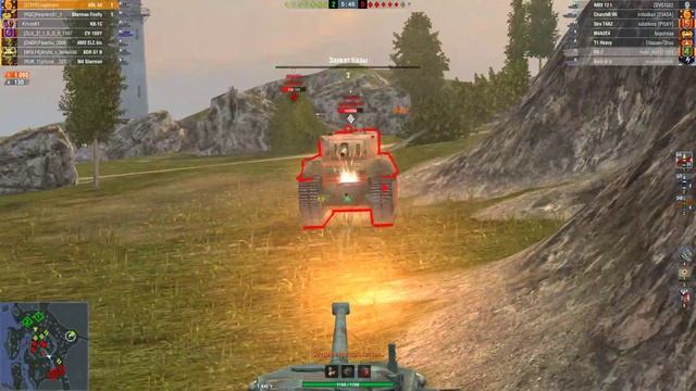 WoT Blitz: бой на ARL 44 карта "Рудники" (2479 урона) смотреть онлайн
