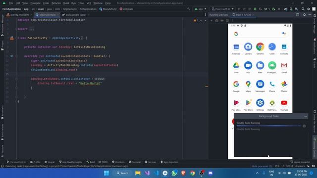 Button In Kotlin | Android Studio смотреть онлайн