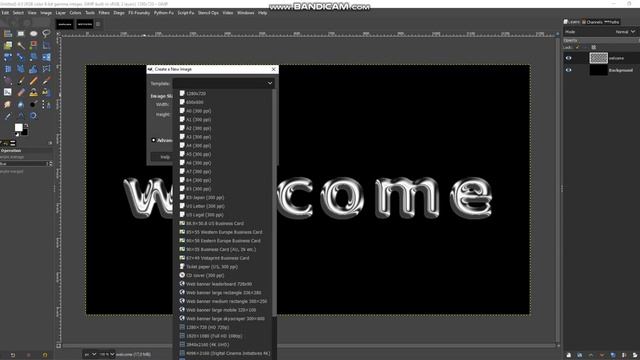 How to make GEGL Chrome Text Filter in GIMP 2.10.32 смотреть онлайн
