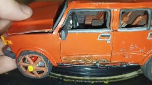 Заряженная жига из пластилина для краштеста! Слепил ваз 2105.