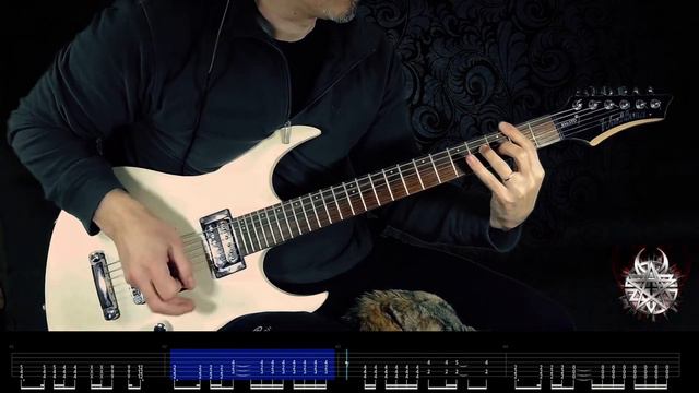 DISTURBED | Decadence guitar cover and live TABS and cat 😁 смотреть онлайн