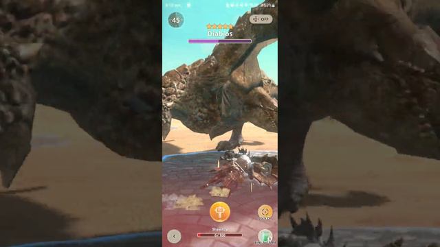 Monster Hunter Now - Hammer gameplay 5* Diablos смотреть онлайн