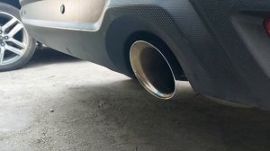 Forester SK 2.0. Звук STI выхлопа на холодную.