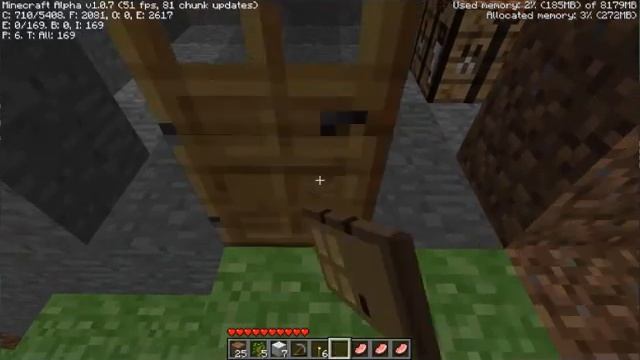 Minecraft Alpha 1.0.7 Gameplay #2 смотреть онлайн