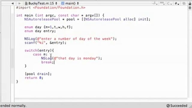 Objective C Programming Tutorial - 47 - Enum Program смотреть онлайн