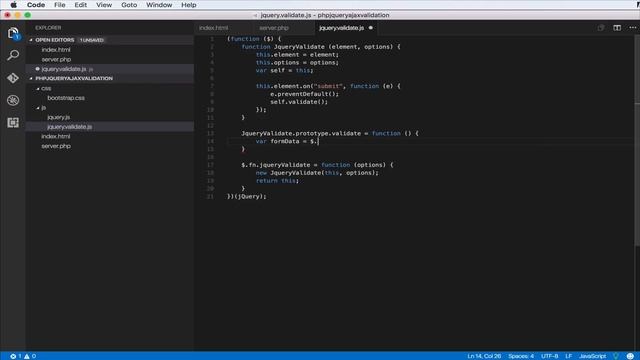 Php Jquery Ajax Validation tutorial Plugin part 3 смотреть онлайн