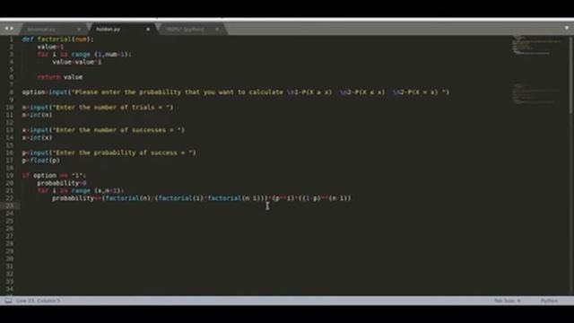 Binomial distribution calculator in python - probability course смотреть онлайн