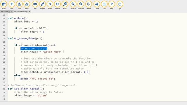 Techcamp.ie - Pygame Zero: Using the clock object смотреть онлайн