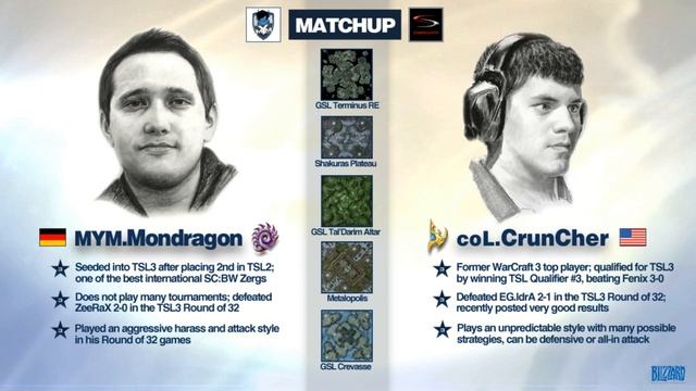 Game 3 - MYM.Mondragon vs coL.CrunCher - TSL3 Ro16 Match 8 смотреть онлайн