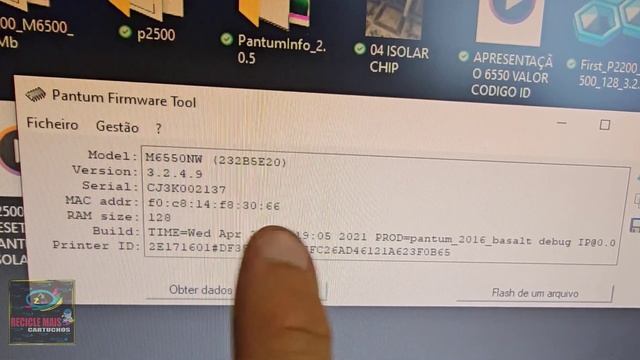 COMO TIRAR O CÓDIGO ID PANTUM M6559NW 6559 6550 #pantum смотреть онлайн