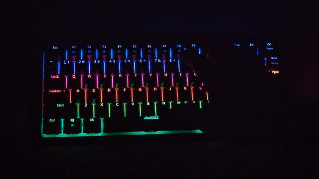 AJAZZ AK33 RGB Mechanical Keyboard - Color Demo смотреть онлайн