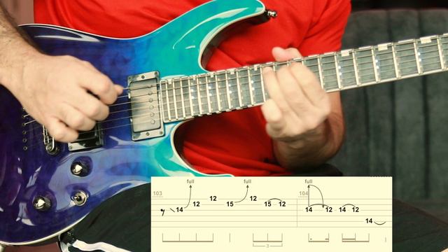 Iron Maiden THE TROOPER SOLO Tab Guitar Lesson смотреть онлайн