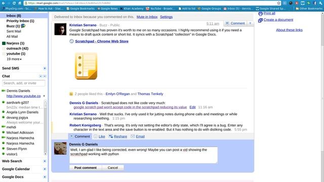 google scratchpad does not like python scripts смотреть онлайн