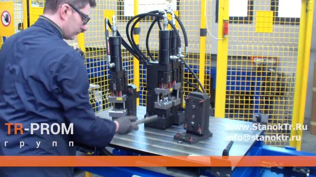 Установка для пробивки отверстий в гнутой трубе MTS Италия смотреть онлайн