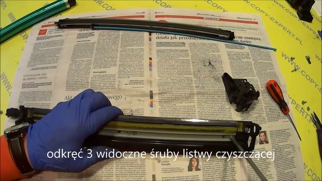 MINOLTA Bizhub C200 C203 C253 C353 How to replace drum OPC, cleaning Blade and chip TOURTIAL смотреть онлайн