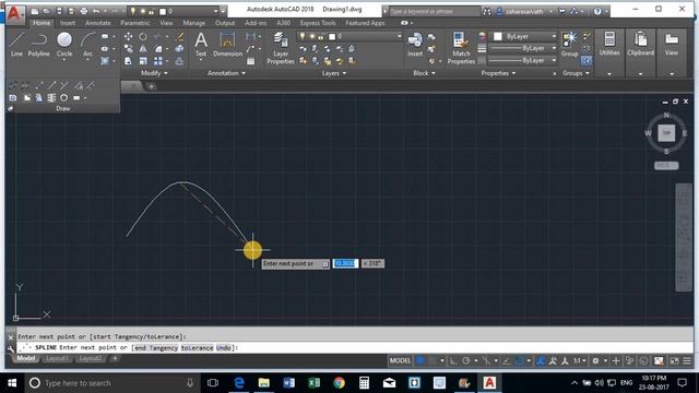 AutoCAD 2018 - 13. SPLine Fit & SPLine CV Commands смотреть онлайн
