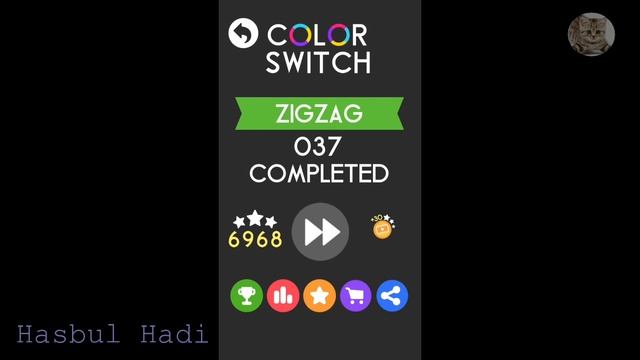 NEW Color Switch [ ZIG ZAG MODE ] Level: 25 - 50 Game Play смотреть онлайн