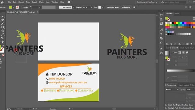 Business card Design in Illustrator cc and How to Apply mockup in photoshop cc смотреть онлайн