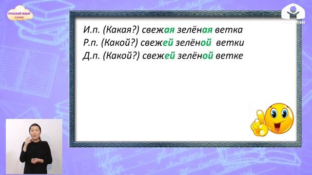 РУССКИЙ ЯЗЫК 4 класс / Сравнение безударных окончаний имён прилаг. в м.р и ж. р. / ТЕЛЕУРОК 10.03.2 смотреть онлайн