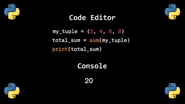 HOW TO USE SUM() FUNCTION FOR BEGINNERS IN PYTHON ? смотреть онлайн