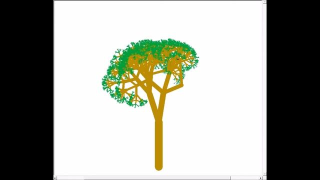 fractal tree drawing with python смотреть онлайн