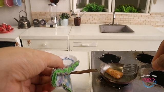SALMON With Tomato Sauce | MINIATURE COOKING | ASMR | Kitchen Set TOY