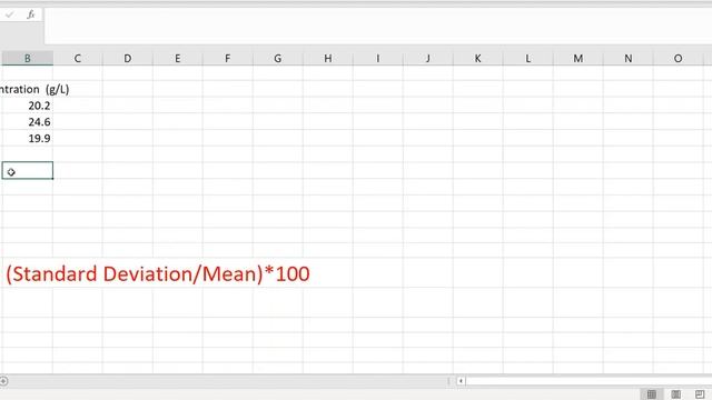 The Coefficient Of Variation calculation in Excel смотреть онлайн