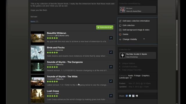 Skyrim - Using Steam Workshop to Install Mods смотреть онлайн
