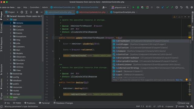Laravel контроллеры: концепция Service и Actions смотреть онлайн